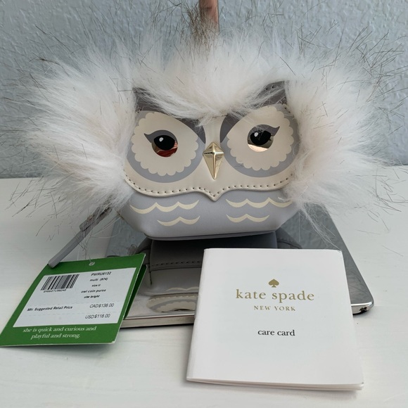 Kate Spade ♠️ Star Bright Owl Coin Case - Picture 2 of 6